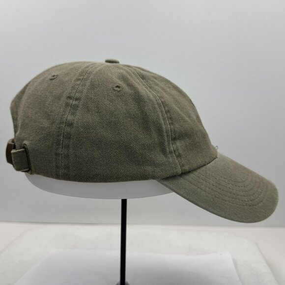 Disney Parks Mickey Mouse Hat Distressed Olive Green Baseball Cap Adjustable - Picture 4 of 10